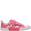 CLARKS KIDS STRAP CANVAS TRAINER - PINK